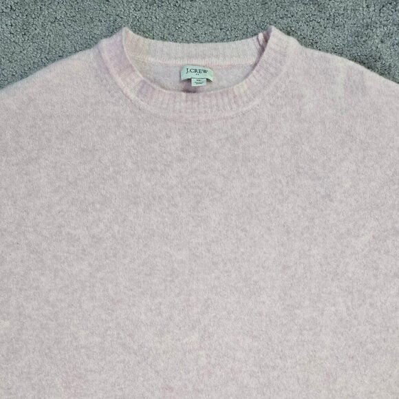 J. Crew Light Pink Boxy Mockneck Sweater in Extra Soft Yarn Wool Blend BC534 - Picture 4 of 8